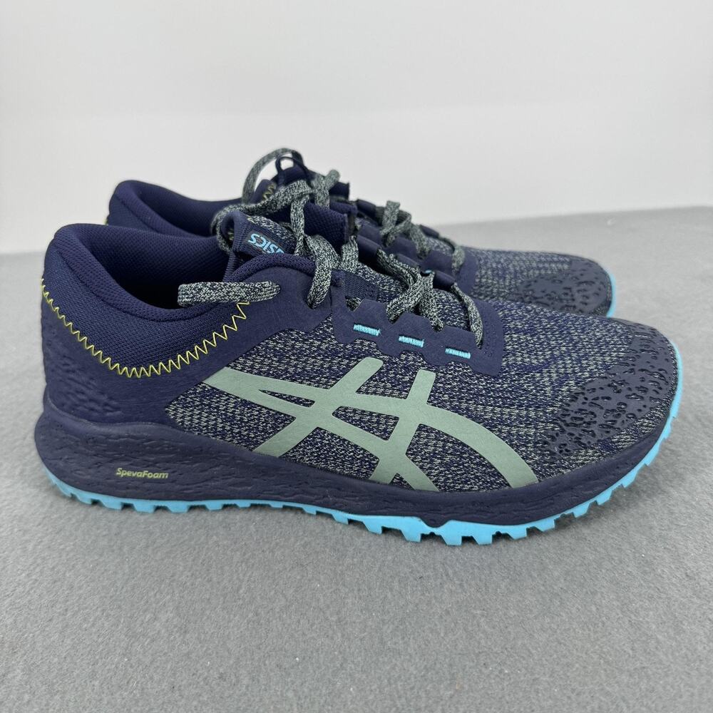 ASICS Shoes Womens Size 6.5 Blue Trail Running SpevaFoam T878N Sneakers